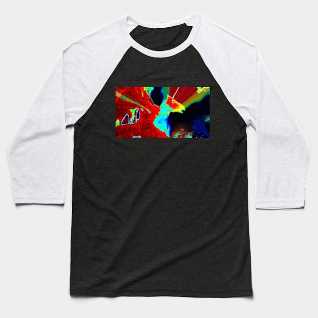 Unicorn Hallucination Baseball T-Shirt by NovaOven